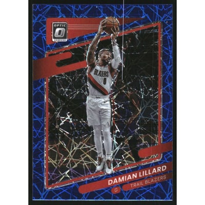 2021-22 Donruss Optic Blue Velocity #118 Damian Lillard