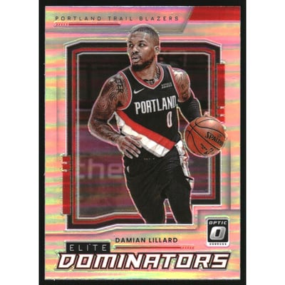 2021-22 Donruss Optic Elite Dominators Holo #9 Damian Lillard