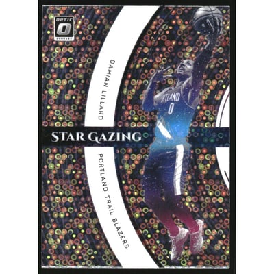 2021-22 Donruss Optic Star Gazing Holo Fast Break #10 Damian Lillard