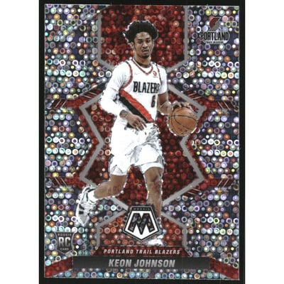 2021-22 Panini Mosaic Mosaic Fast Break Silver #225 Keon Johnson