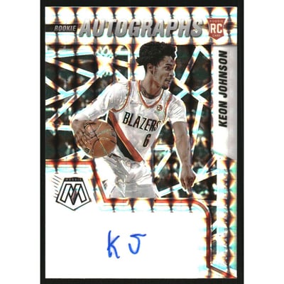 2021-22 Panini Mosaic Rookie Autographs Mosaic #3 Keon Johnson