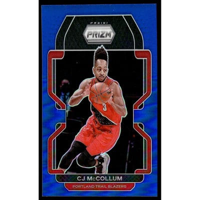 2021-22 Panini Prizm Prizms Blue #22 CJ McCollum