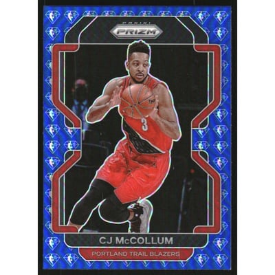 2021-22 Panini Prizm Prizms NBA 75th Anniversary #22 CJ McCollum