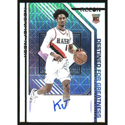 2021-22 Panini Recon Destined for Greatness Signatures #7 Keon Johnson