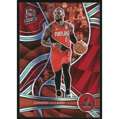 2021-22 Panini Spectra Asia Red #35 Damian Lillard