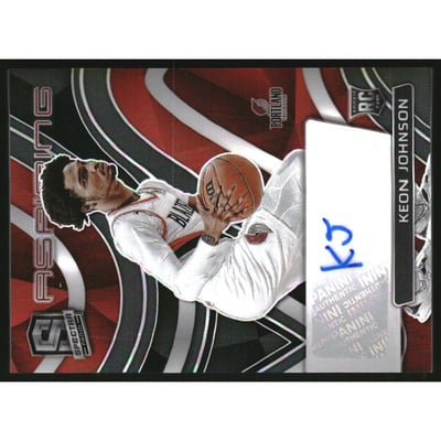 2021-22 Panini Spectra Aspiring Autographs #2 Keon Johnson