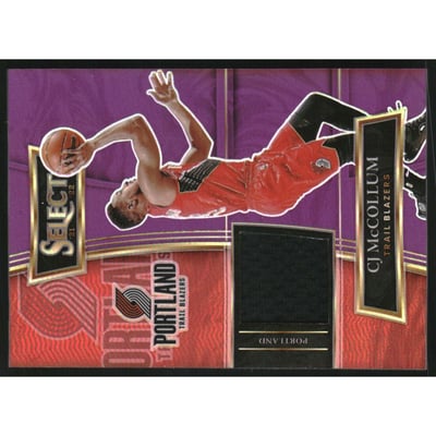 2021-22 Select Selective Swatches Prizms Purple #11 CJ McCollum