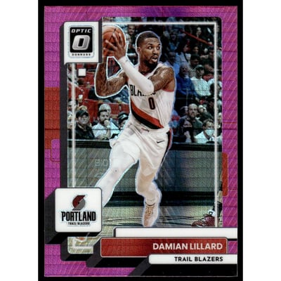 2022-23 Donruss Optic Hyper Pink #49 Damian Lillard