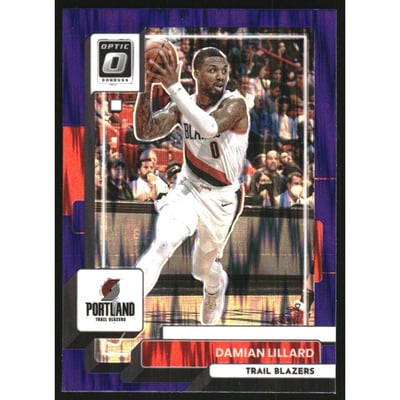 2022-23 Donruss Optic Purple Shock #49 Damian Lillard