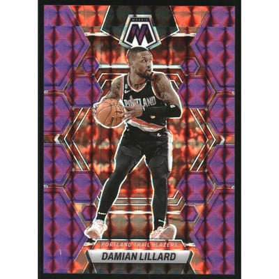 2022-23 Panini Mosaic Mosaic Purple #38 Damian Lillard