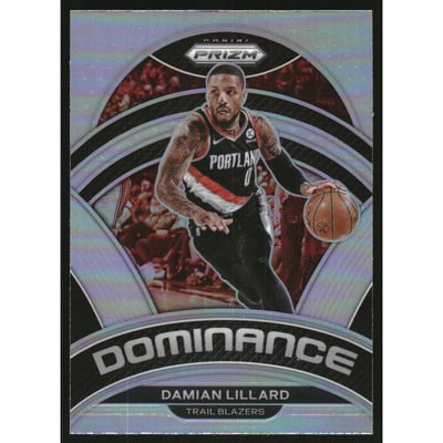 2022-23 Panini Prizm Dominance Prizms Silver #16 Damian Lillard