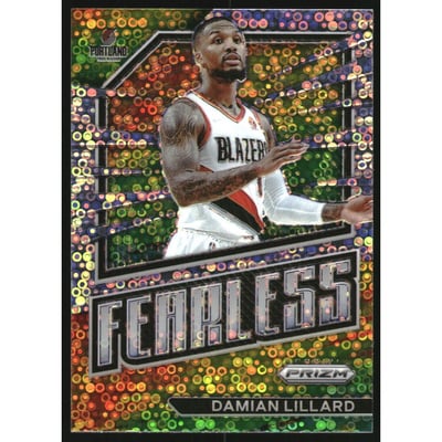 2022-23 Panini Prizm Fearless Prizms Fast Break #17 Damian Lillard