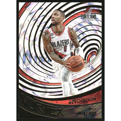 2022-23 Panini Revolution Vortex Fractal #17 Damian Lillard