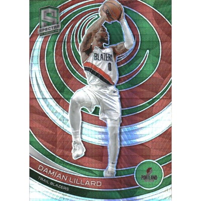 2022-23 Panini Spectra Asia Green #62 Damian Lillard