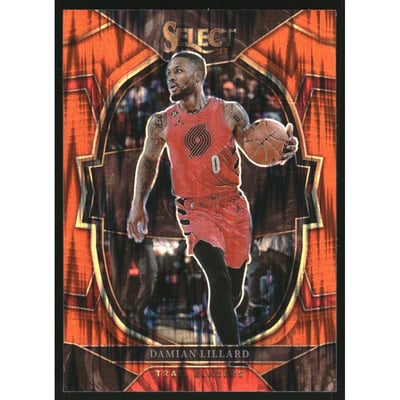 2022-23 Select Prizms Orange Flash #7 Damian Lillard