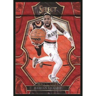 2022-23 Select Prizms Red Wave #107 Damian Lillard