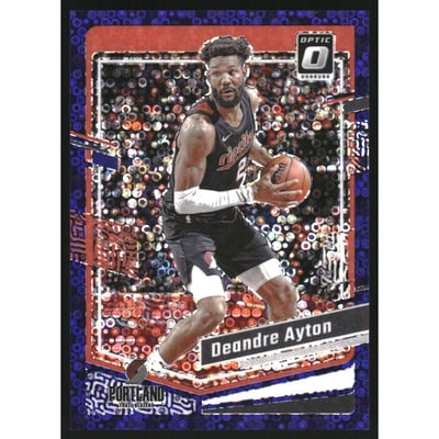 2023-24 Donruss Optic Fast Break Purple #141 Deandre Ayton