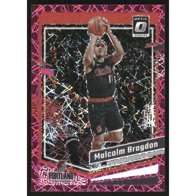 2023-24 Donruss Optic Pink Velocity #75 Malcolm Brogdon