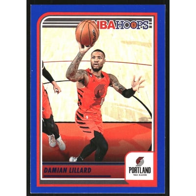 2023-24 Hoops Blue #21 Damian Lillard