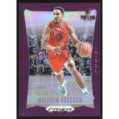 2023-24 Panini Prizm Deca Prizms Purple #33 Malcolm Brogdon