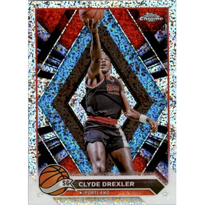 2023-24 Topps Chrome Speckle Refractors #72 Clyde Drexler