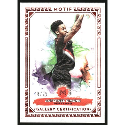 2023-24 Topps Motif Cadmium Orange #30 Anfernee Simons
