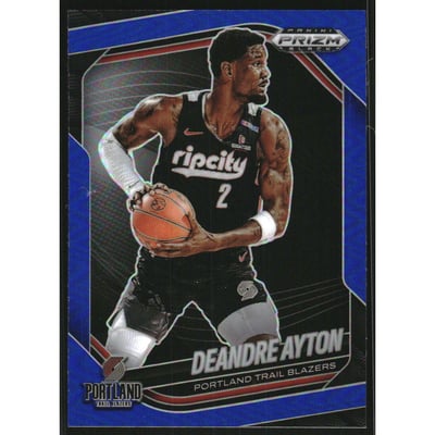 2024-25 Panini Prizm Black Prizms Blue #22 Deandre Ayton