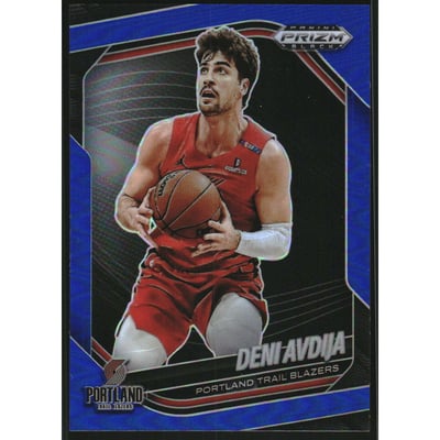 2024-25 Panini Prizm Black Prizms Blue #78 Deni Avdija