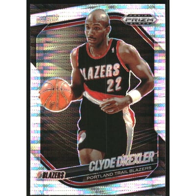 2024-25 Panini Prizm Black Prizms Pulsar #288 Clyde Drexler LGD