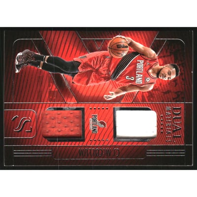 2024-25 Panini Silhouette Dual Materials #30 CJ McCollum