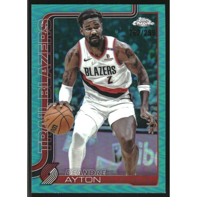 2025-26 Topps Chrome Teal Refractors #168 Deandre Ayton