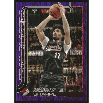 2025-26 Topps Purple Holo Foil #127 Shaedon Sharpe