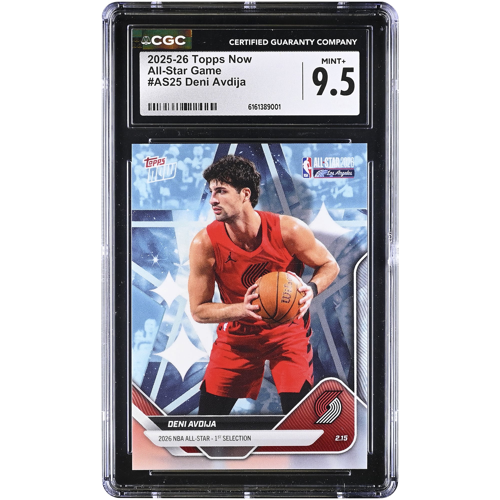 Deni Avdija Portland Trail Blazers 2025-26 Topps Now All-Star Game #AS25 CGC Authenticated Card