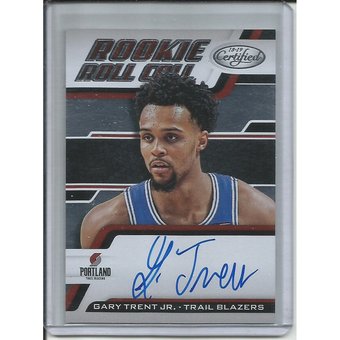 Gary Trent Jr 2018-19 Panini Hoops Hot Signatures Rookie Auto Rc 