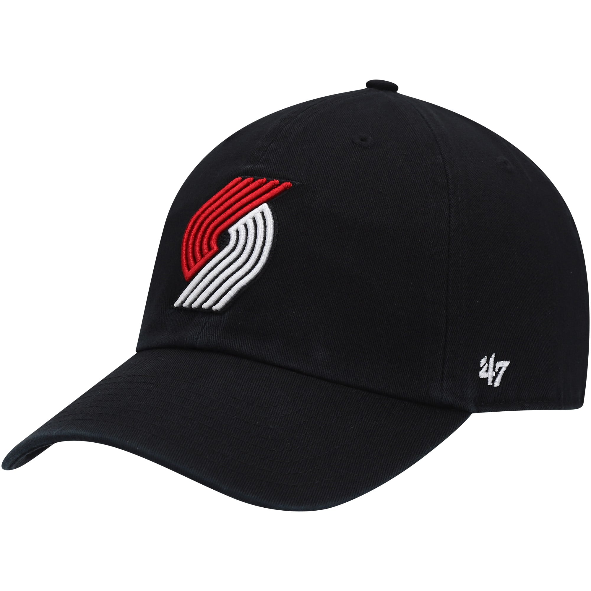 Casquette ajustable pour homme « 47 » rouge Portland Trail Blazers Core Logo Clean Up