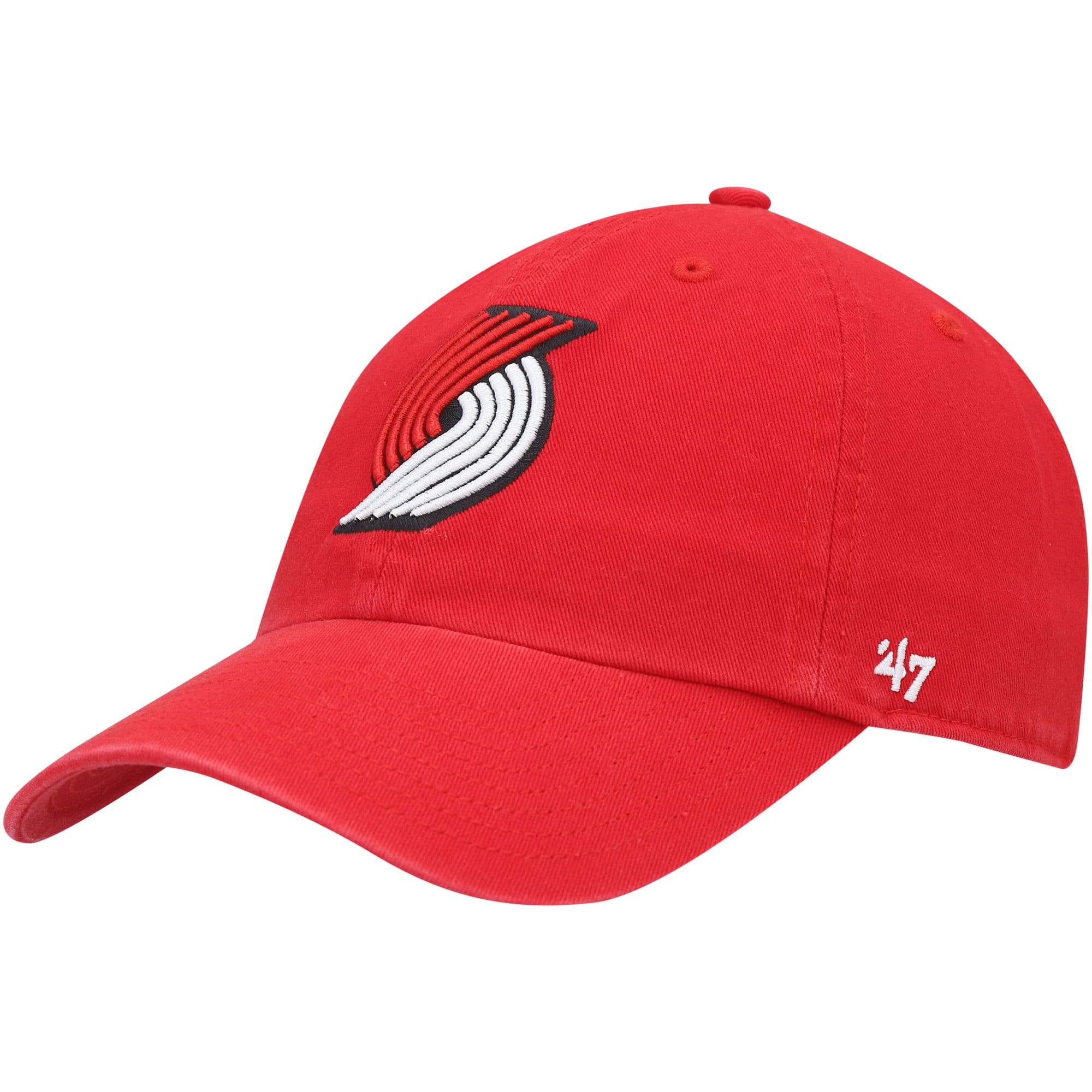 Men's Portland Trail Blazers '47 Red Core Logo Clean Up Adjustable Hat