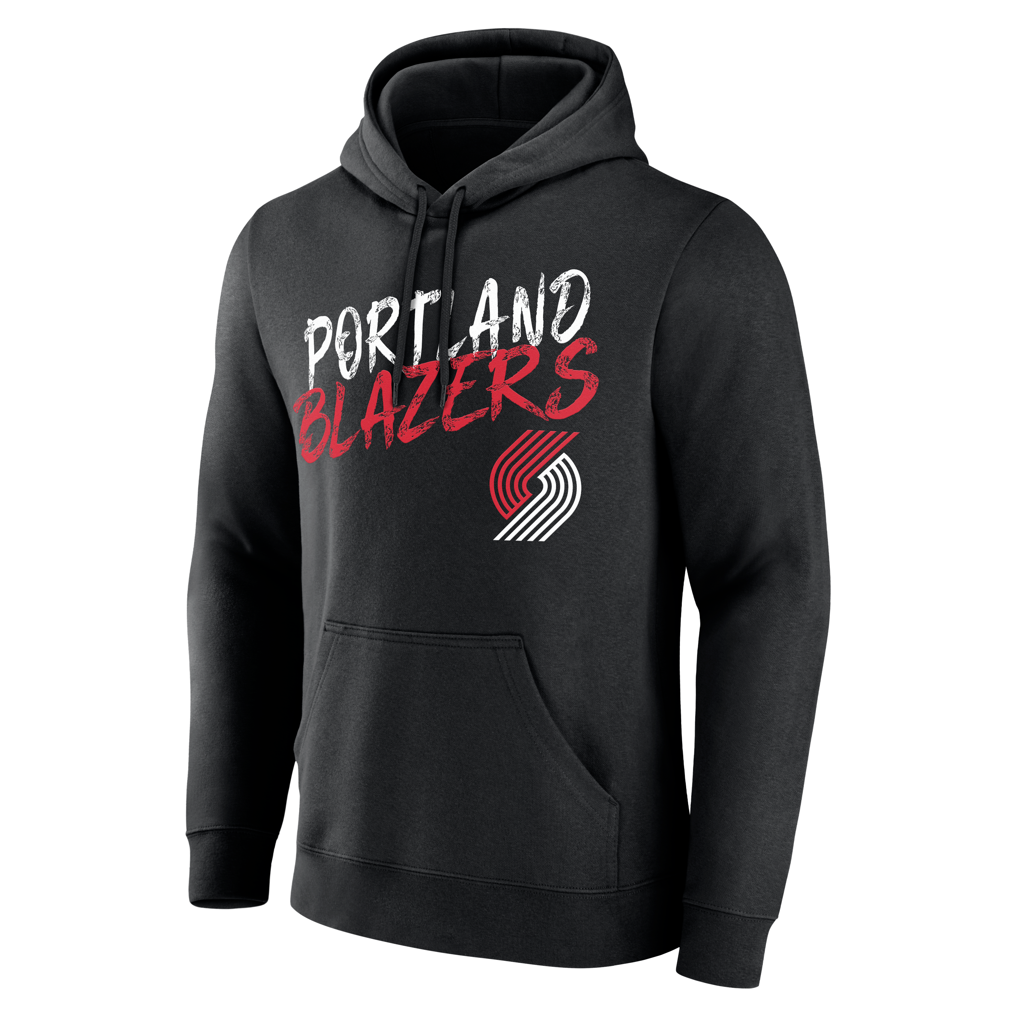 Men's Black Portland Trail Blazers Hustle Personalized Name & Number Hoodie