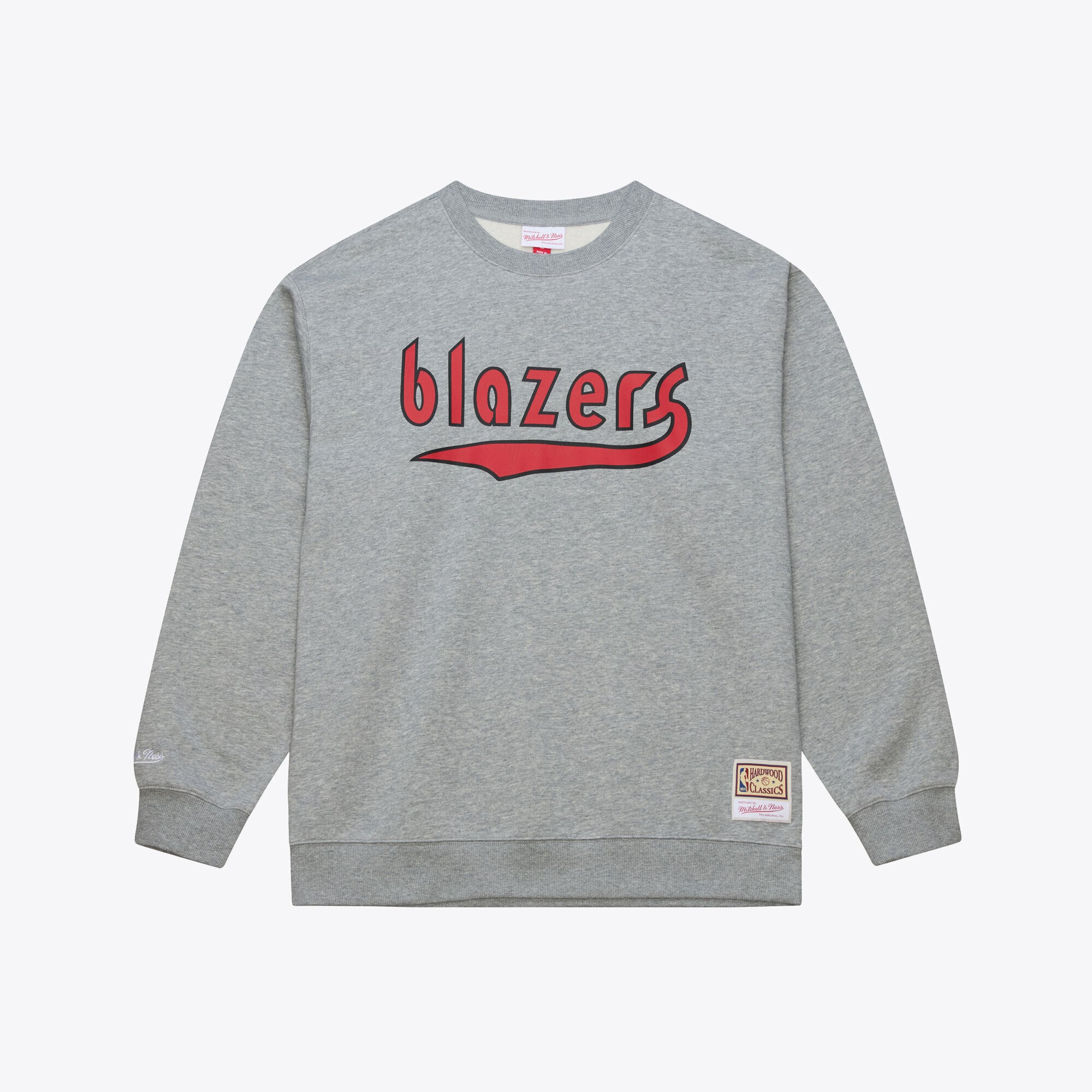 Sweat-shirt polaire Mitchell & Ness gris chiné pour homme