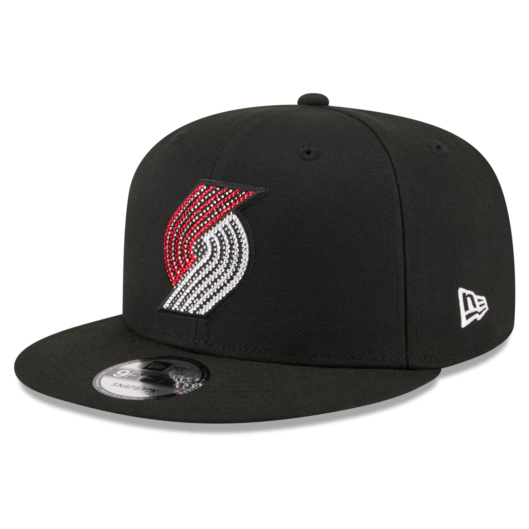 Men's New Era Black Portland Trail Blazers 2026 NBA Draft Crystal 9FIFTY Snapback Hat