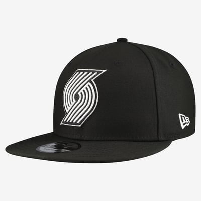 Casquette snapback New Era 9FIFTY des Portland Trail Blazers - Noire