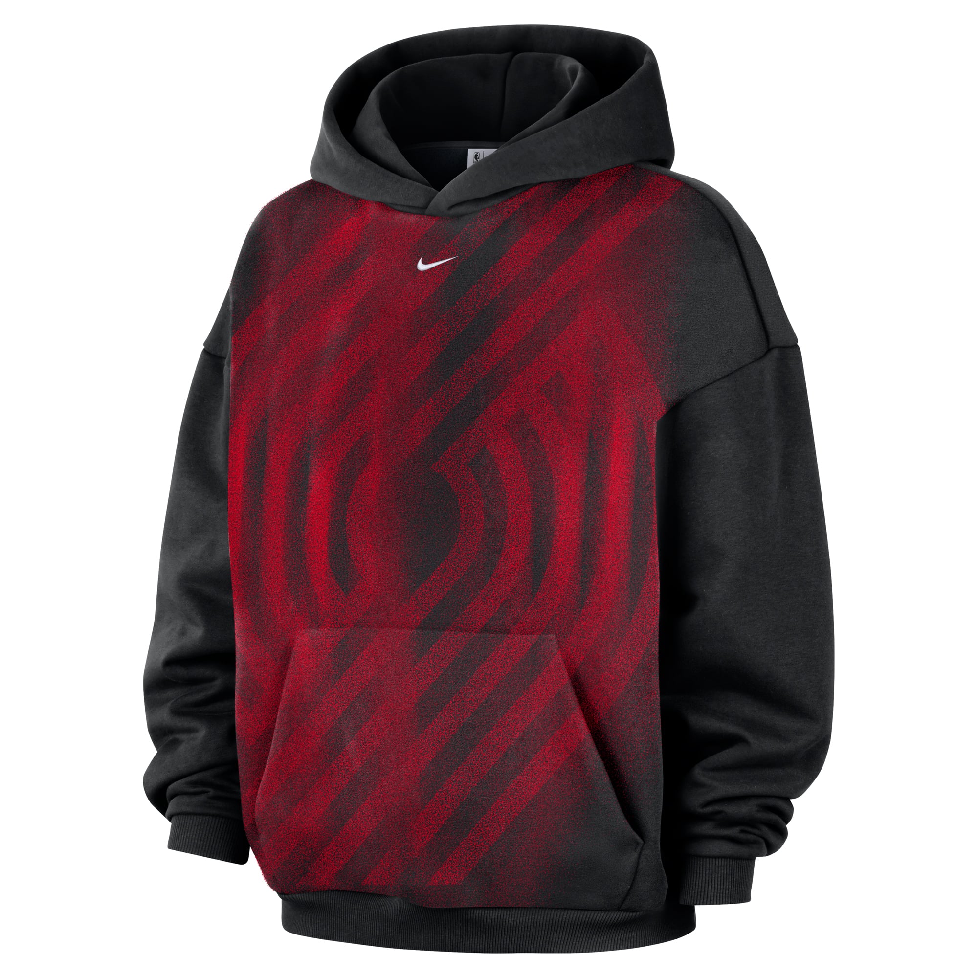 Sweat à capuche en polaire Nike noir Portland Trail Blazers 2026 Standard Issue Practice Icon pour homme