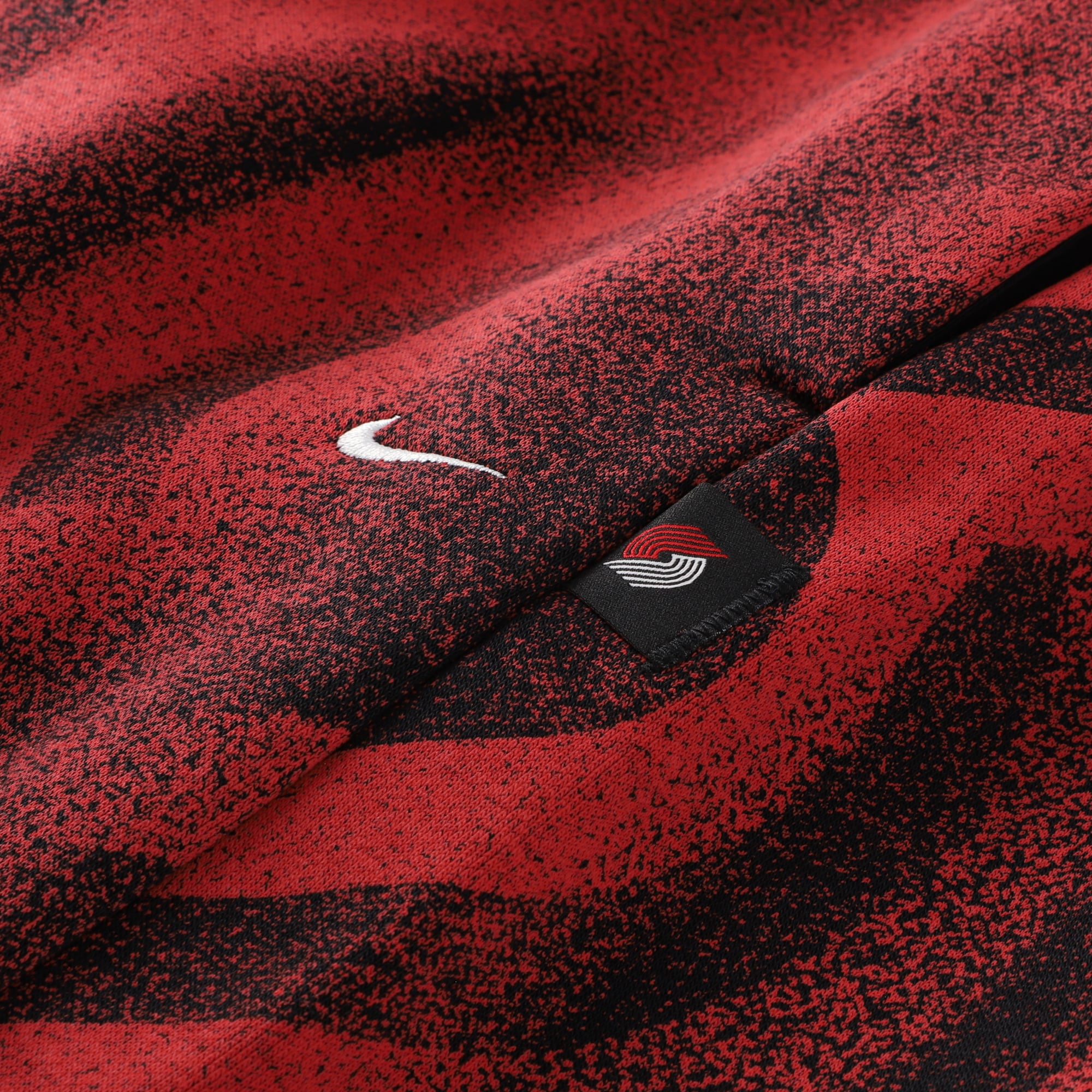 Short de sport Nike noir Portland Trail Blazers 2026 Standard Issue Practice Icon Fleece pour homme
