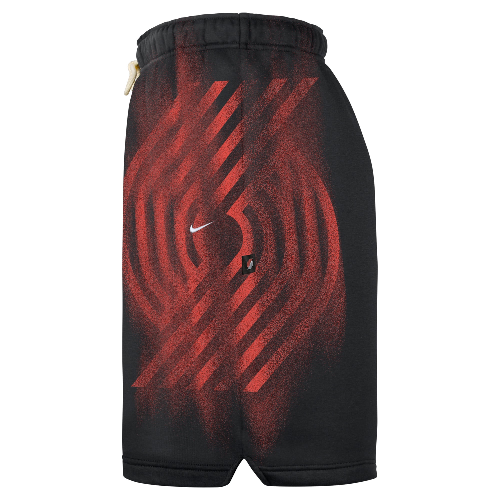 Short de sport Nike noir Portland Trail Blazers 2026 Standard Issue Practice Icon Fleece pour homme