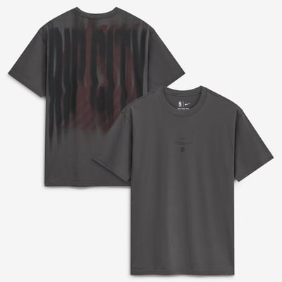 Portland Trail Blazers Nike 2026/27 Standard Issue Pre-Game Max 90 T-Shirt - Charcoal