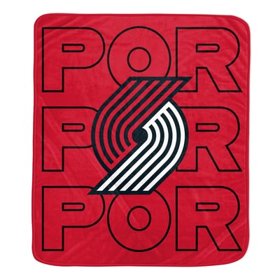  Portland Trail Blazers Pegasus 50" x 60" Abbreviation Echo Ultra Soft Blanket