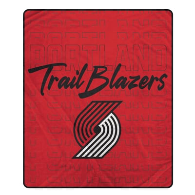 Couverture ultra douce Portland Trail Blazers Pegasus Echo Script Fade 50" x 60"