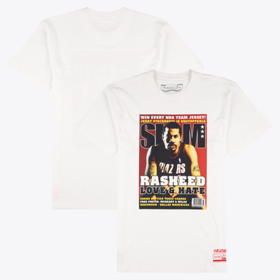 Portland Trail Blazers Mitchell & Ness Rasheed Wallace Slam T-Shirt - White - Mens