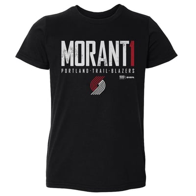 Ja Morant Portland Trail Blazers 500 Level Toddler Elite T-Shirt - Black