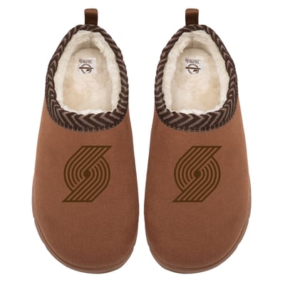 Portland Trail Blazers ISlide Unisex Tonal Logo Mission Slippers - Tan
