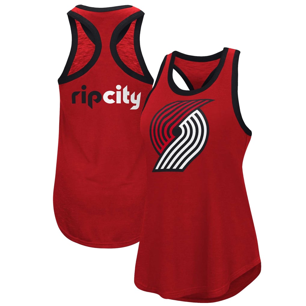 Portland Trail Blazers G-III 4Her by Carl Banks Women's Showdown Scoop-Neck Racerback Tank Top - Red